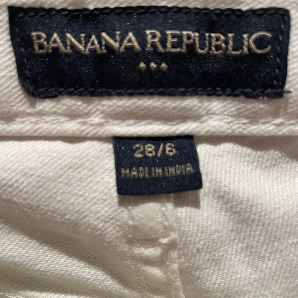 Banana Republic White Cropped Women's Jeans - Picture 5 of 7
